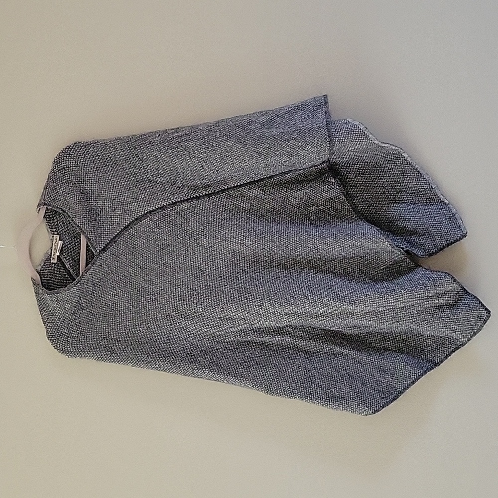 Fratelli Talli Wool Alpace Blend Poncho Sweater Made in‎ Italy One Size Gray